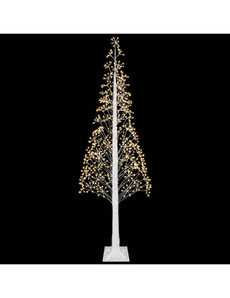 Albero di Natale Starburst Bianco 25 x 25 x 240 cm Plastica