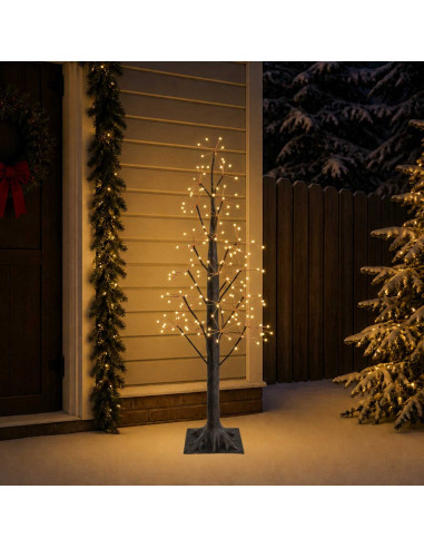 Albero di Natale Starburst Marrone 17 x 17 x 120 cm Plastica