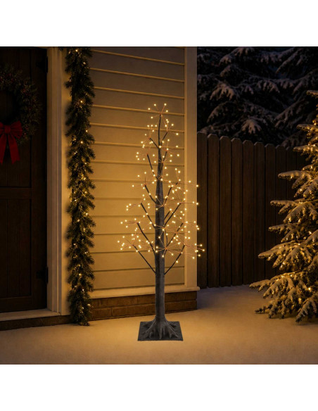 Albero di Natale Starburst Marrone 17 x 17 x 120 cm Plastica