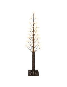 Albero di Natale Starburst Marrone 150 cm Plastica 304 LED 2