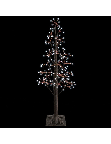 Albero di Natale Starburst Marrone 120 cm Plastica 240 LED