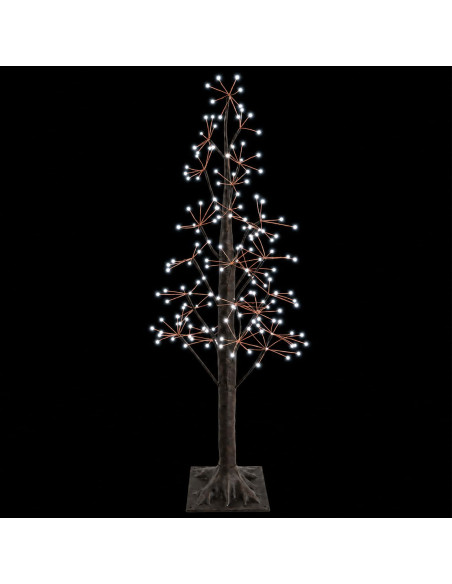 Albero di Natale Starburst Marrone 120 cm Plastica 240 LED