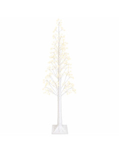 Albero di Natale Starburst Bianco 180 cm Plastica 432 LED 2