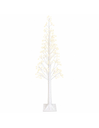 Albero di Natale Starburst Bianco 180 cm Plastica 432 LED