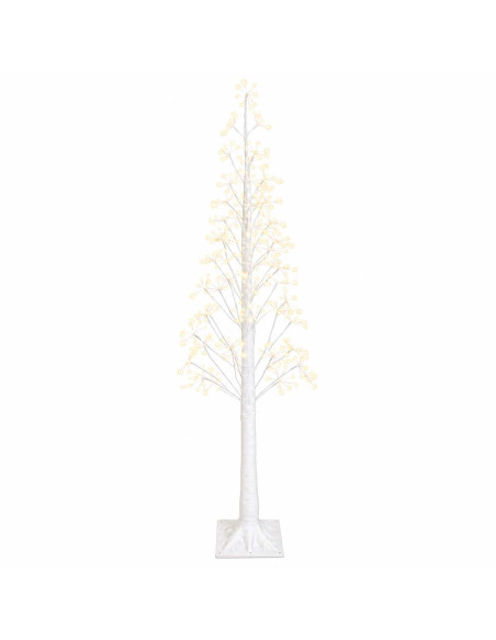 Albero di Natale Starburst Bianco 180 cm Plastica 432 LED