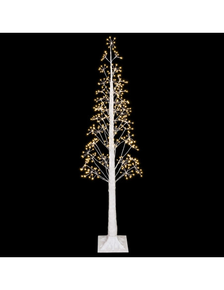 Albero di Natale Starburst Bianco 180 cm Plastica 432 LED