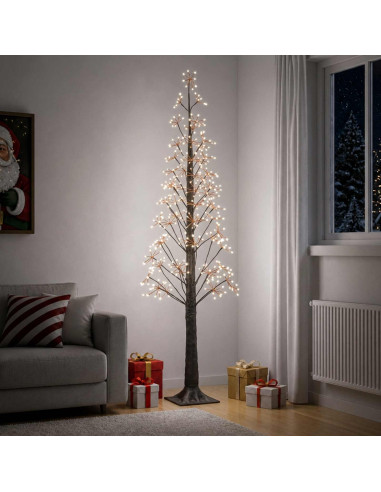 Albero di Natale Starburst Marrone 17 x 17 x 180 cm Plastica