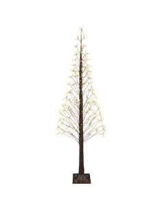 Albero di Natale Starburst Marrone 240 cm Plastica 688 LED 2