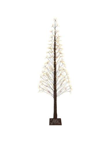 Albero di Natale Starburst Marrone 240 cm Plastica 688 LED