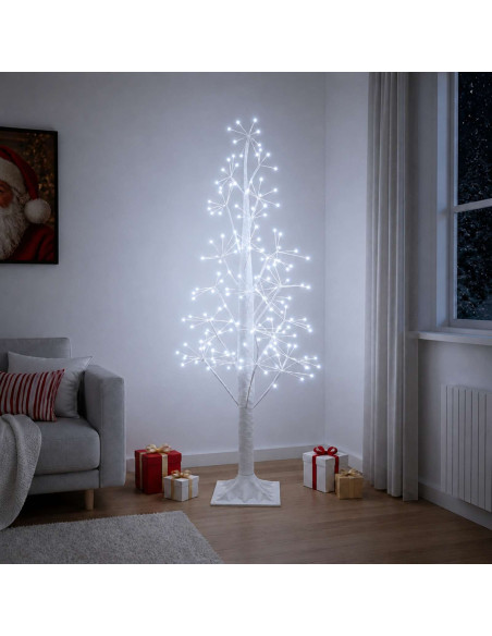 Albero di Natale Starburst Bianco 17 x 17 x 150 cm Plastica