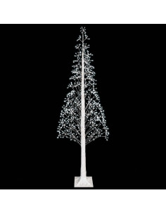 Albero di Natale Starburst Bianco 25 x 25 x 240 cm Plastica 2