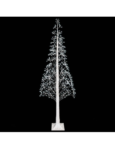 Albero di Natale Starburst Bianco 25 x 25 x 240 cm Plastica