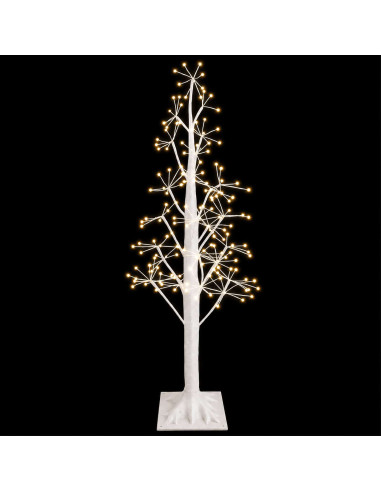 Albero di Natale Starburst Bianco 17 x 17 x 120 cm Plastica