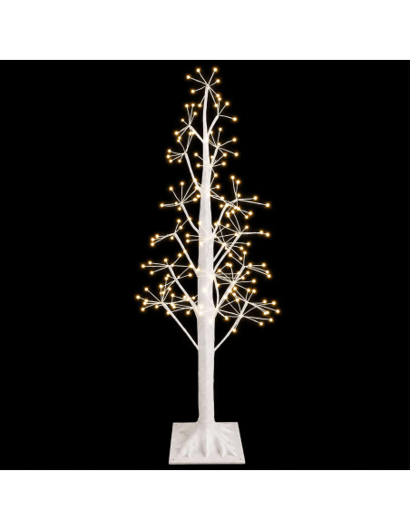 Albero di Natale Starburst Bianco 17 x 17 x 120 cm Plastica