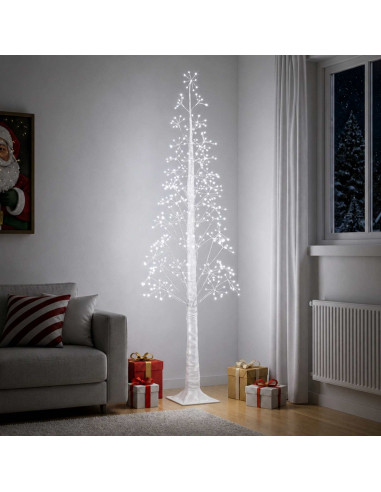 Albero di Natale Starburst Bianco 17 x 17 x 180 cm Plastica