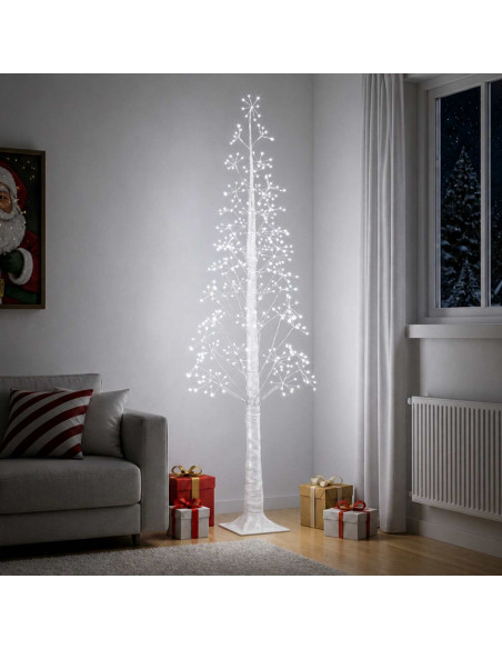 Albero di Natale Starburst Bianco 17 x 17 x 180 cm Plastica