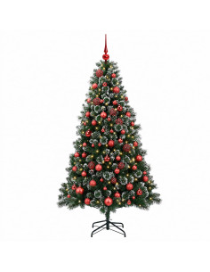 Albero di Natale artificiale con palline 240 cm 300 LED 2