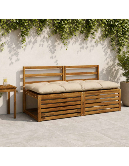 Cuscino per panchina VIANEN 100% Poliestere Crema