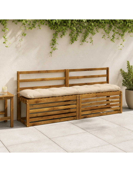 Cuscino per panchina VIANEN 100% Poliestere Crema