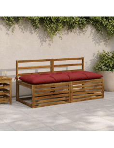 Cuscino per panchina VIANEN 100% Poliestere Rosso