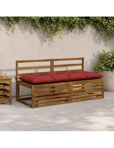 Cuscino per panchina VIANEN 100% Poliestere Rosso