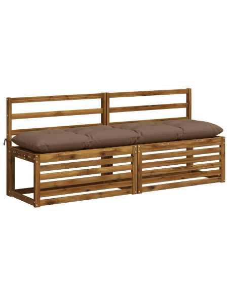 Cuscino per panchina VIANEN 100% Poliestere Tortora