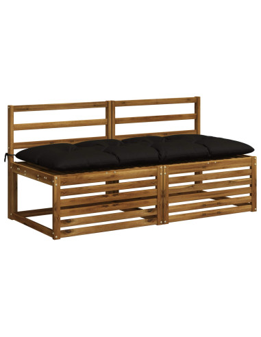Cuscino per panchina VIANEN 100% Poliestere Nero