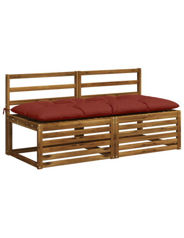 Cuscino per panchina VIANEN 100% Poliestere Rosso