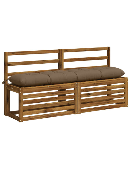 Cuscino per panchina VIANEN 100% Poliestere Tortora