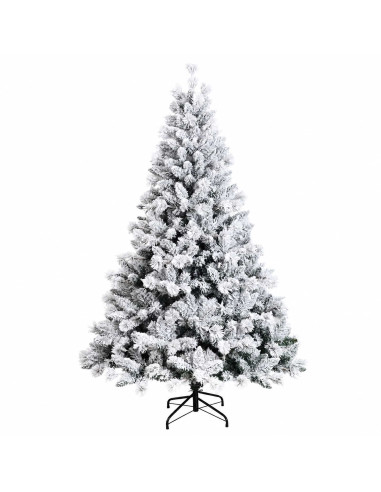 Albero di Natale Artificiale con Rami Pieghevoli 210 cm 300 LED