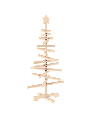 Albero di Natale in legno KOTKA 90 cm Legno Massello di Pino