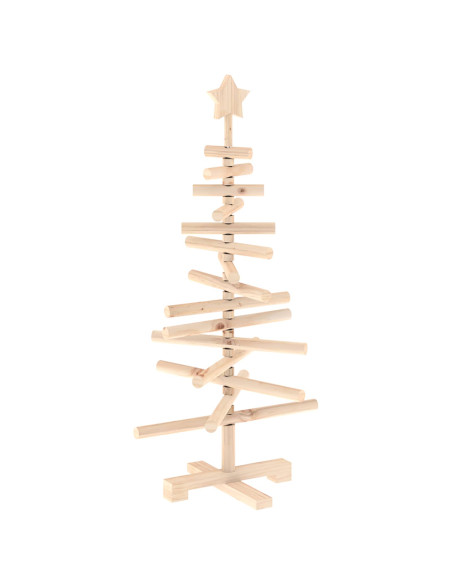 Albero di Natale in legno KOTKA 90 cm Legno Massello di Pino
