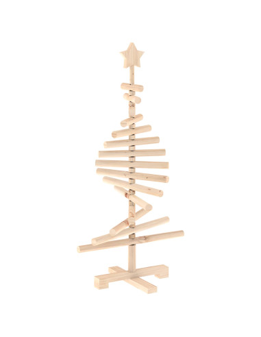Albero di Natale in legno KOTKA 90 cm Legno Massello di Pino
