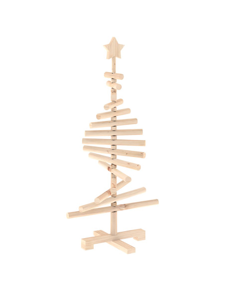Albero di Natale in legno KOTKA 90 cm Legno Massello di Pino