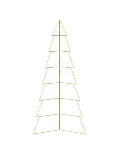 Albero di Natale in metallo KUOPIO 210 cm Acciaio Oro