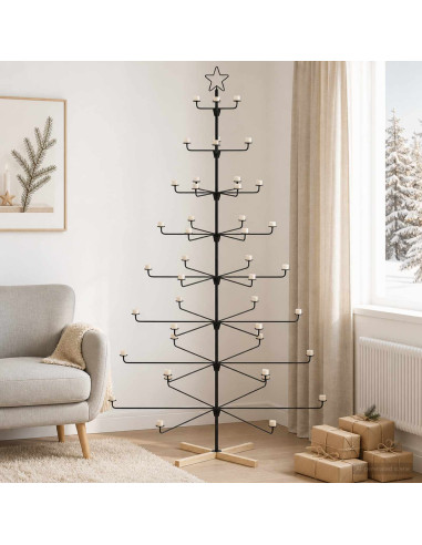 Albero di Natale in Metallo con Supporto KUOPIO 210 cm