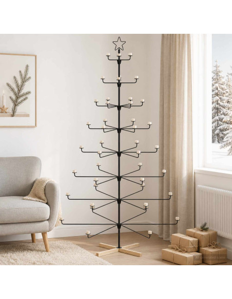 Albero di Natale in Metallo con Supporto KUOPIO 210 cm