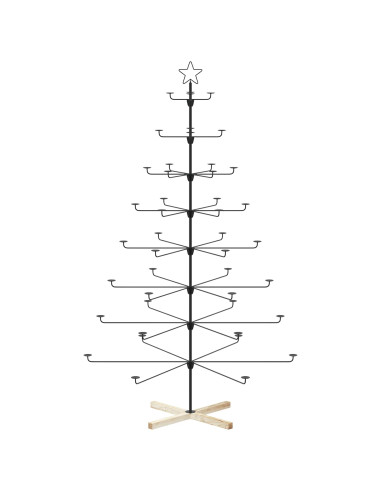 Albero di Natale in Metallo con Supporto KUOPIO 210 cm