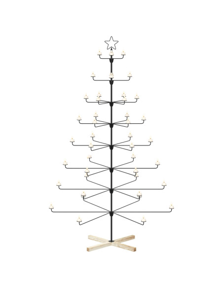 Albero di Natale in Metallo con Supporto KUOPIO 210 cm