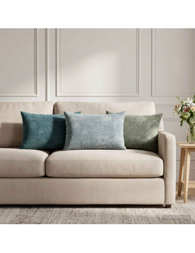 Cuscino 2 pz HEERLEN Blu 40 x 60 cm Tessuto Chenille