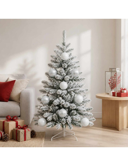 Set di palline di Natale XL 9 pz Bianco Ø 15 cm Plastica