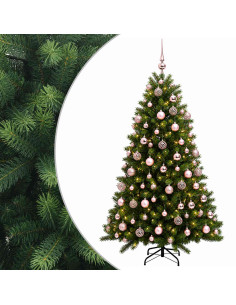 Albero di Natale Artificiale con Palline 240 cm 300 LED 2