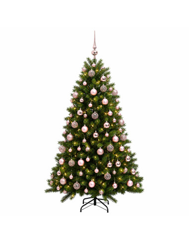 Albero di Natale Artificiale con Palline 240 cm 300 LED