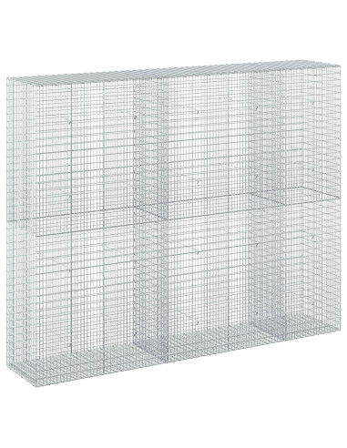 Gabione con Filo da 5 mm e Rete da 5x2,5 cm 250x50x200 cm