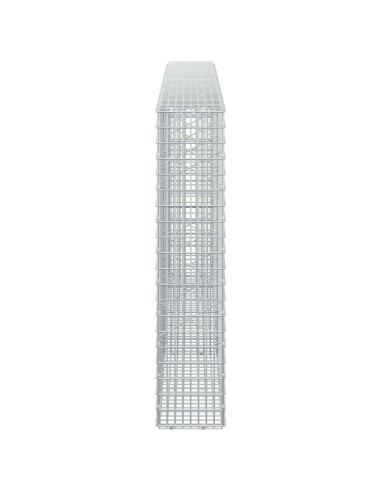 Gabione con Filo da 5 mm e Rete da 5x2,5 cm 250x20x100 cm