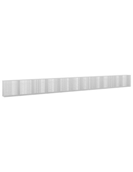 Gabione con Filo da 5 mm e Rete da 5x2,5 cm 1100x50x100 cm