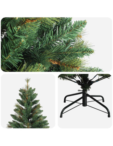 Albero di Natale Artificiale con Rami Pieghevoli 210 cm