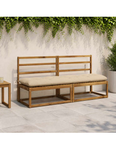 Cuscino per panchina VIANEN 100% Poliestere Crema