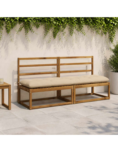 Cuscino per panchina VIANEN 100% Poliestere Crema