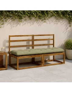 Cuscino per panchina VIANEN 100% Poliestere Verde chiaro